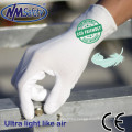 NMSAFETY 13 gauge soft water pu work glove DMF free and ECO friendly pu gloves